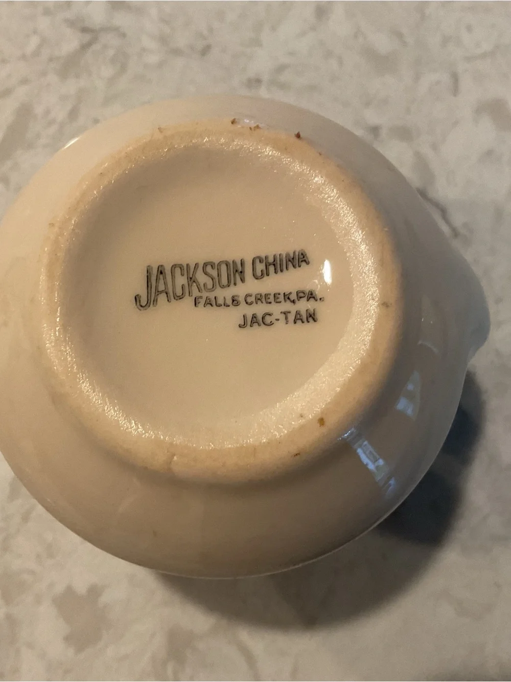 Jackson China Vintage 1930s-40s Restaurantware Creamer & Syrup Pitcher Set